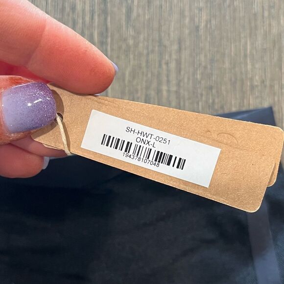 NWT Skims Sheer Sculpt High-Waisted Thong Onyx Size L - Picture 2 of 4